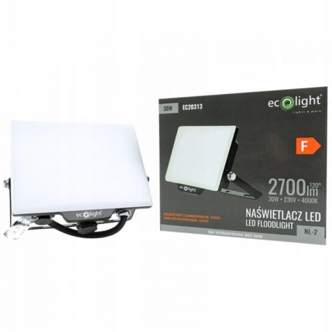 Naświetlacz z czujnikiem ruchu Halogen LED LAMPA 30W 2700lm 4000K 2W1 IP65 Naświetlacz z czujnikiem ruchu Halogen LED LAMPA 30W 2700lm 4000K 2W1 IP65