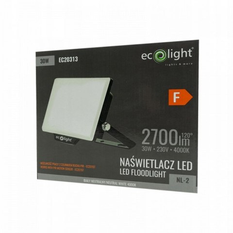 Naświetlacz z czujnikiem ruchu Halogen LED LAMPA 30W 2700lm 4000K 2W1 IP65 Naświetlacz z czujnikiem ruchu Halogen LED LAMPA 30W 2700lm 4000K 2W1 IP65