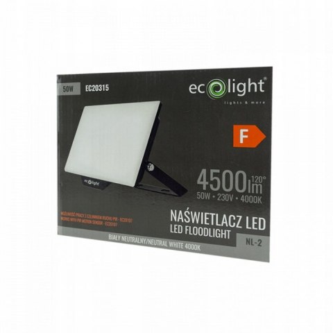 Naświetlacz z czujnikiem ruchu Halogen LED LAMPA 50W 4500lm 4000K 2W1 IP65 Naświetlacz z czujnikiem ruchu Halogen LED LAMPA 50W 4500lm 4000K 2W1 IP65