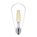 Żarówka LED E27 ST64 7W = 60W 806lm 2700K ciepła FILAMENT PHILIPS Gruszka Ozdobna