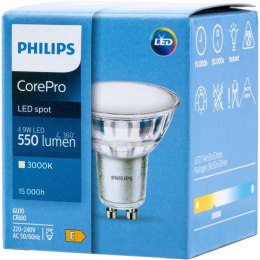 Żarówka LED GU10 4,9W = 50W 550lm 3000K Ciepła 120° PHILIPS