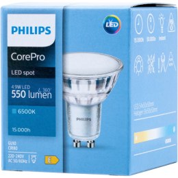 Żarówka LED GU10 4,9W = 50W 550lm 6500K Zimna 120° PHILIPS