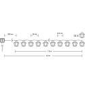 Girlanda Solarna Ogrodowa 10 LED Latarenka Lampiony 3.8m 3000K Ciepła