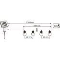 Girlanda Solarna Ogrodowa 50x LED Ozdobne Kuleczki 11.8m 3000K Ciepła