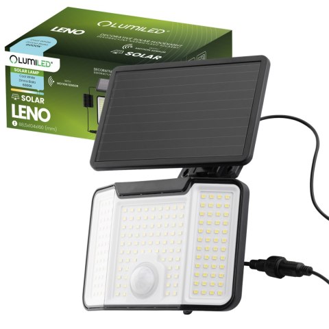 LAMPA SOLARNA HALOGEN LED REFLEKTOR NAŚWIETLACZ SMD CZUJNIK RUCHU ZMIERZCHU