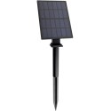 Lampa Solarna Ogrodowa LED 3000K IP65 Wbijana Czarna Regulacja 3x Reflektor