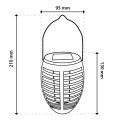 Lampa Solarna Ogrodowa LED Wisząca LATARENKA IGNIS Płomień IP44 1800K