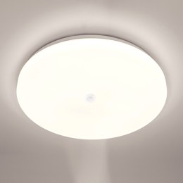 Plafon LED Lampa Sufitowa Natynkowa 24W Okrągły Czujnik Ruchu 38 cm