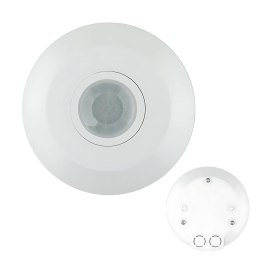 Czujnik ruchu sufitowy 360st. IP20 1000W Biały Slim PIR