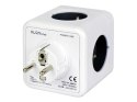 Rozgałęźnik do gniazdka 4 gniazda + 2 USB 2,1A/5V AURA line CUBE 16A 230V