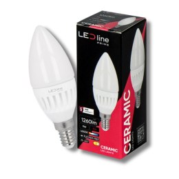 Żarówka LED E14 9W 4000K Neutralna 1260lm 170-250V C37 ŚWIECZKA LED line