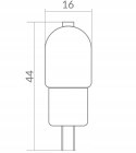 Żarówka LED G4 KAPSUŁKA MINI 3W = 25W 270lm 12V AC/DC 6500K Zimna 270lm