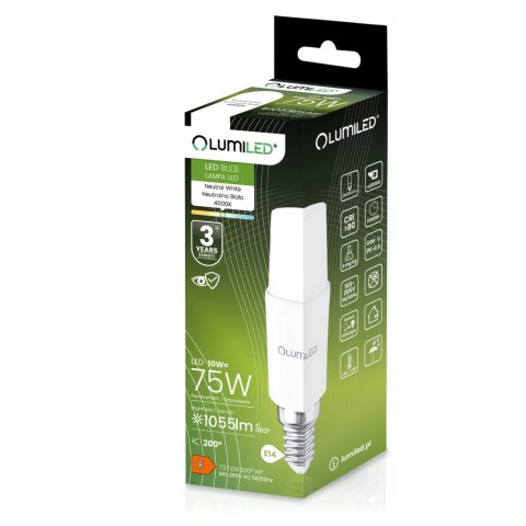 Żarówka LED E14 10W = 75W 1055lm 4000K Neutralna Stick Żarówka LED E14 10W = 75W 1055lm 4000K Neutralna Stick