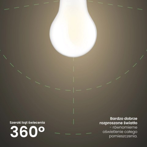 Żarówka LED E27 A60 4W = 60W 840lm 4000K Neutralna Szklana Filament ALS Żarówka LED E27 A60 4W = 60W 840lm 4000K Neutralna Szklana Filament ALS