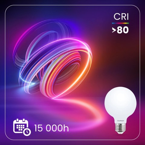 Żarówka LED E27 G95 8W = 75W 3000K Ciepła Globe Mleczny Filament Żarówka LED E27 G95 8W = 75W 3000K Ciepła Globe Mleczny Filament