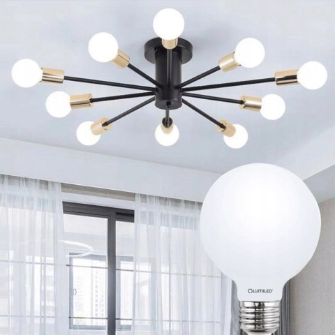Żarówka LED E27 G95 8W = 75W 3000K Ciepła Globe Mleczny Filament Żarówka LED E27 G95 8W = 75W 3000K Ciepła Globe Mleczny Filament