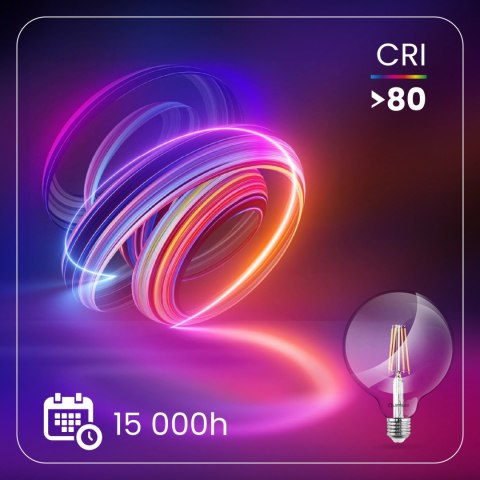 Żarówka LED E27 G95 8W = 75W 4000K Neutralna Globe Filament Żarówka LED E27 G95 8W = 75W 4000K Neutralna Globe Filament
