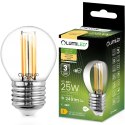 Żarówka LED E27 P40 Filament 2W = 25W 249lm 3000K Ciepła 360° Kulka Żarówka LED E27 P40 Filament 2W = 25W 249lm 3000K Ciepła 360° Kulka