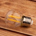Żarówka LED E27 P40 Filament 2W = 25W 249lm 3000K Ciepła 360° Kulka Żarówka LED E27 P40 Filament 2W = 25W 249lm 3000K Ciepła 360° Kulka