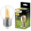 Żarówka LED E27 P40 Filament 4W = 40W 470lm 3000K Ciepła 360° Kulka Żarówka LED E27 P40 Filament 4W = 40W 470lm 3000K Ciepła 360° Kulka