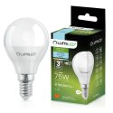 Żarówka LED Kulka E14 P40 10W = 75W 1055lm 6500K Zimna 180°