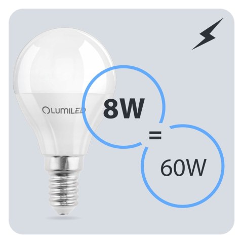Żarówka LED Kulka E14 P40 10W = 75W 1055lm 6500K Zimna 180° Żarówka LED Kulka E14 P40 10W = 75W 1055lm 6500K Zimna 180°