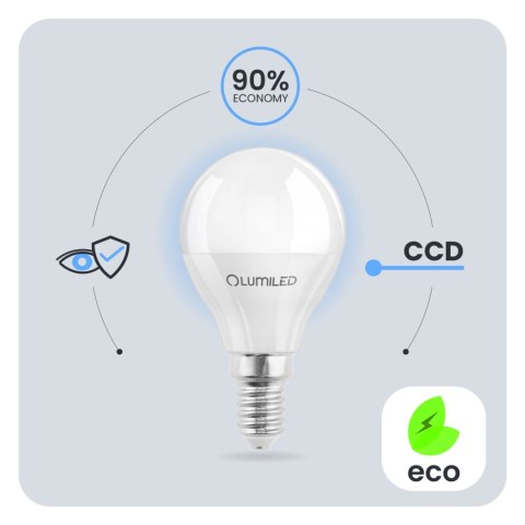 Żarówka LED Kulka E14 P40 8W = 60W 806lm 6500K Zimna 180° Żarówka LED Kulka E14 P40 8W = 60W 806lm 6500K Zimna 180°