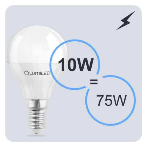 Żarówka LED Kulka E14 P45 10W = 75W 990lm 4000K Neutralna 180° Żarówka LED Kulka E14 P45 10W = 75W 990lm 4000K Neutralna 180°
