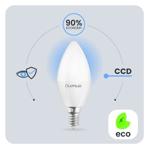 Żarówka LED Świeczka B35 E14 10W = 75W 1055lm 6500K Zimna 180° Żarówka LED Świeczka B35 E14 10W = 75W 1055lm 6500K Zimna 180°