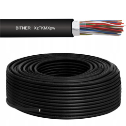 Kabel TELEFONICZNY ziemny DOMOFONOWY żel XzTKMXpw 2x2x0,5 = 4x0,5 1m