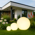 Kula ogrodowa 60cm E27 poliwęglan do LED IP44 Lampa Zewnętrzna akcesoria Kula ogrodowa 60cm E27 poliwęglan do LED IP44 Lampa Zewnętrzna akcesoria