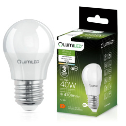 Żarówka LED E27 Kulka P45 5W = 40W 470lm 4000K Neutralna 180°