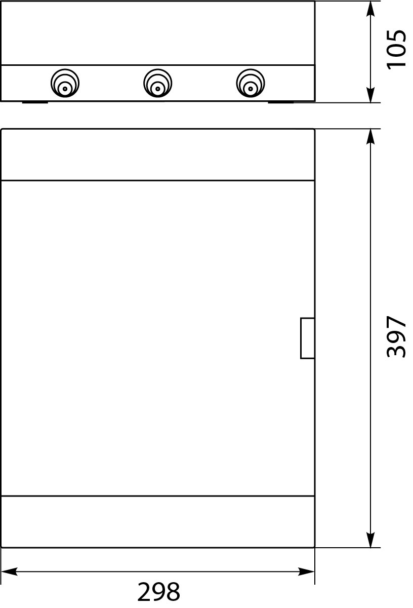 Rozdzielnica natynkowa SRn-24 (N+PE) ,elektro-plast