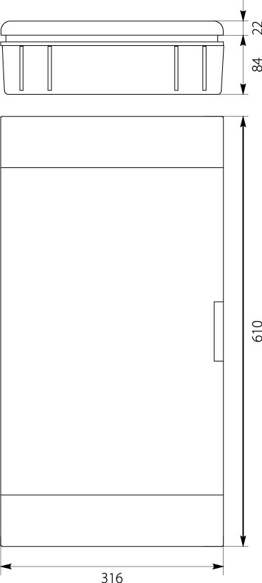 Rozdzielnica podtynkowa SRp-36 (3x12) (N+PE) IP40,elektro-plast